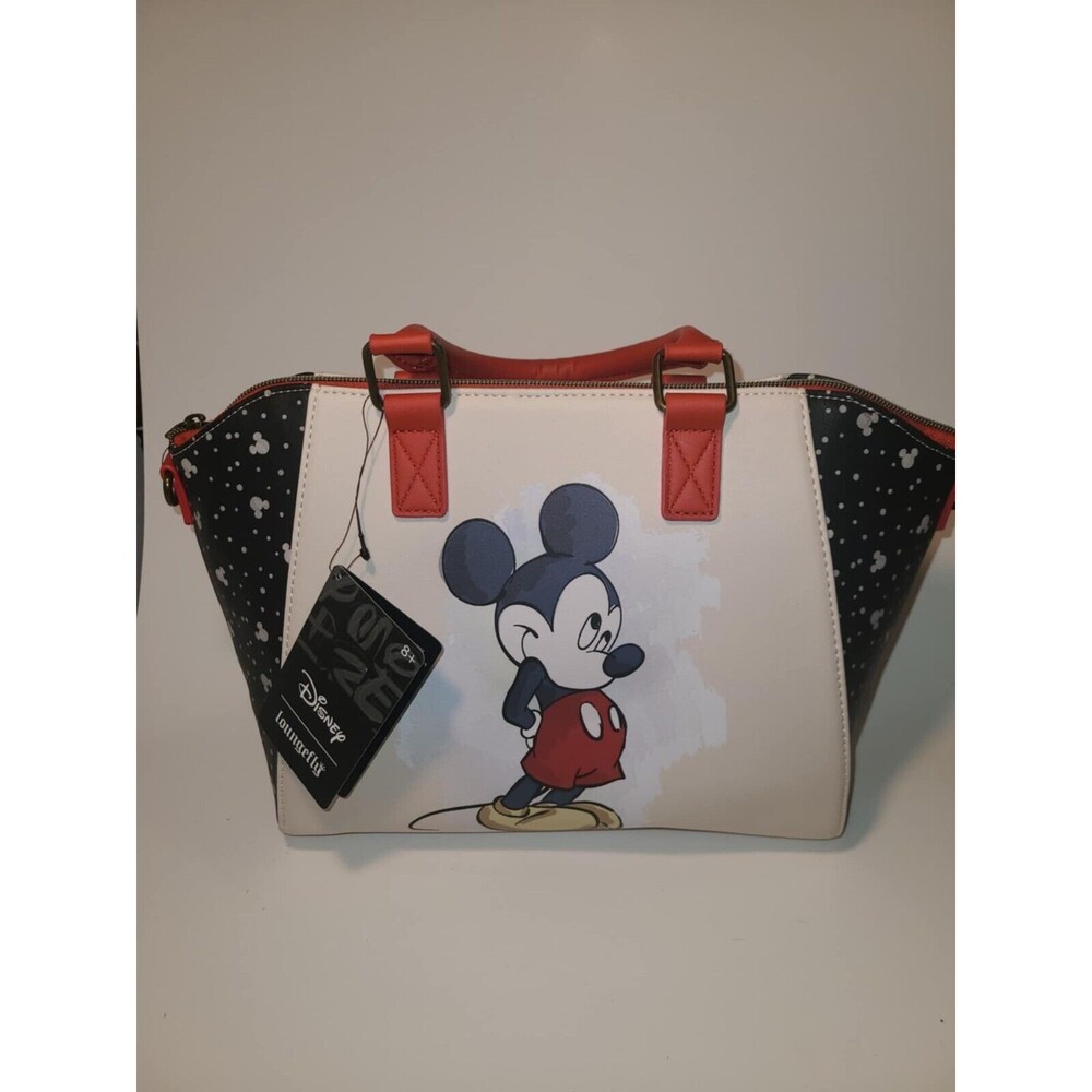 Loungefly Disney Mickey Mouse Satchel Bag NEW NWT Belt strap option included